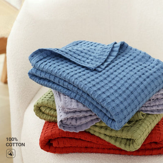 💜Super Absorbent Breathable Antibacterial Waffle Bath Towel