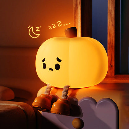 Gift Choice - Cute Dimmable Silicone Pumpkin Nightlight Lamp