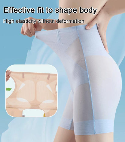 Ultra-thin Ice Silk High Waisted Tummy Tuck No Trace Body Shaping 3 in 1