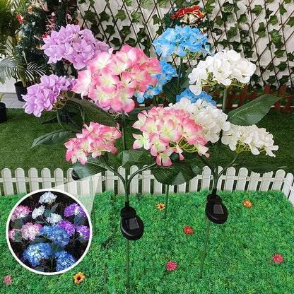 Simulated Hydrangea Solar Light - Outdoor Garden Decoration