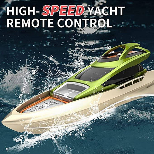 Mini 2.4G RC High-Speed Boat with LED Lights